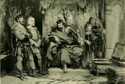 Macbeth and the Murderers. From the painting by Cattermole.