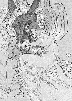 Titania and Clown. Illus. Clara Powers Wilson (1907)