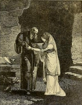 The Friar and Juliet. From An Illustration of Shakespeare by Branston, 1800.